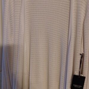 Vera Wang Modern White Cardigan Sweater